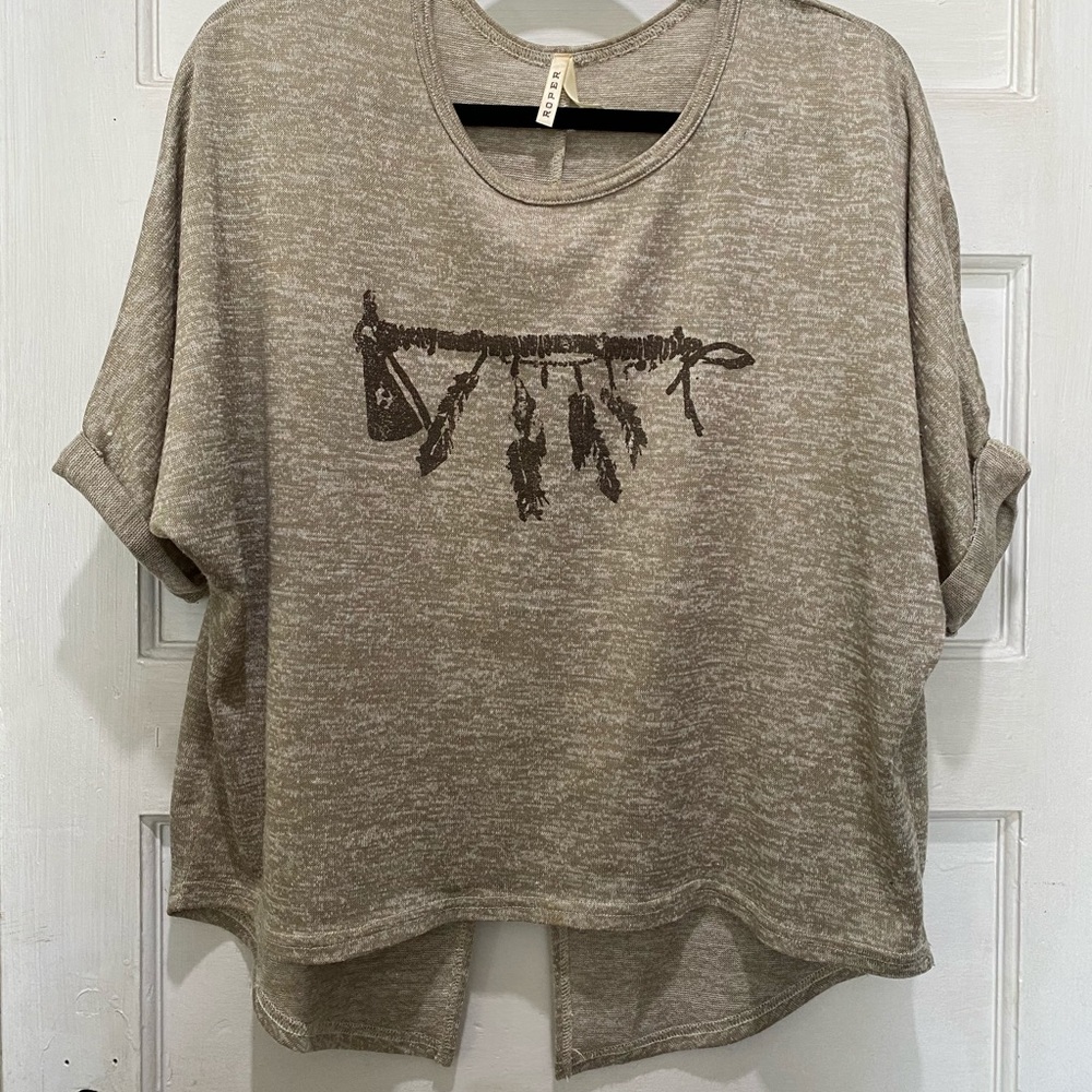 Roper knit top